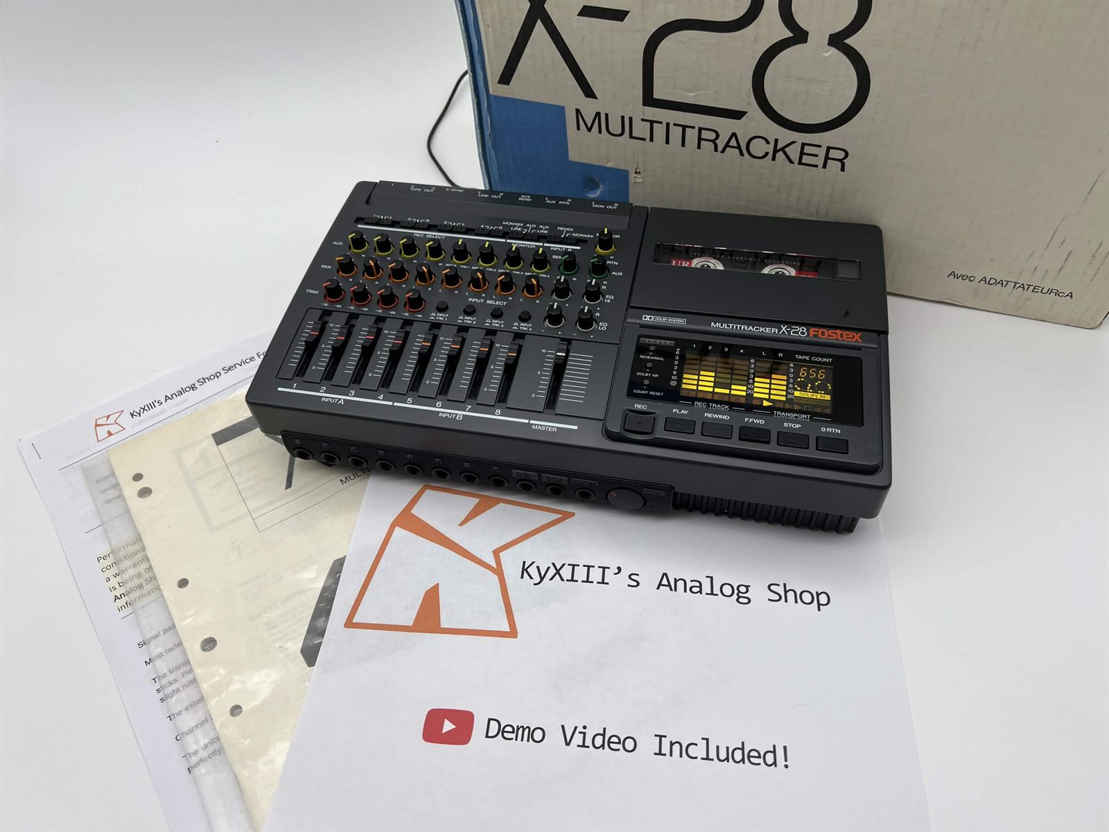 Fostex X-28 multitracker with its original box