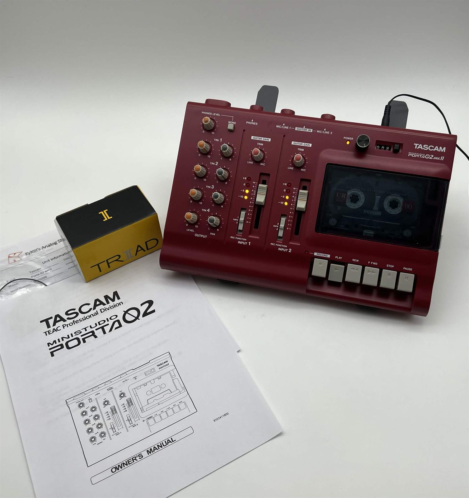 Red Tascam Porta 02 MKII